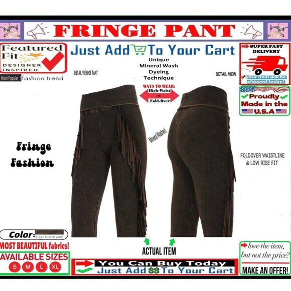 🛑 BULLY Fold Over FRINGE ➕🆒 LEGGING PANT High Waist Mineral Wash💸BUY NOW‼️🟢 - Picture 13 of 16